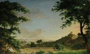 Jacob Philipp Hackert Flusslandschaft mit Liebespaar china oil painting artist